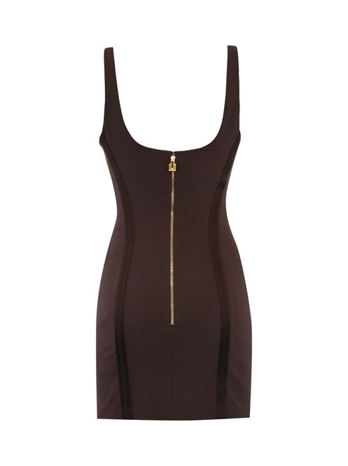 Abito in crepe stretch con lacci criss-cross Elisabetta Franchi | AB74252E2644